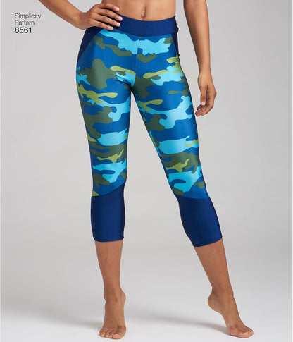 US8561BB Women'S Knit Legging Sewing Patterns, Sizes 1X-5X