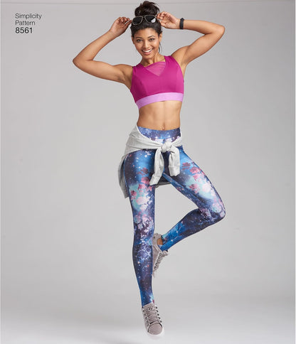 US8561BB Women'S Knit Legging Sewing Patterns, Sizes 1X-5X