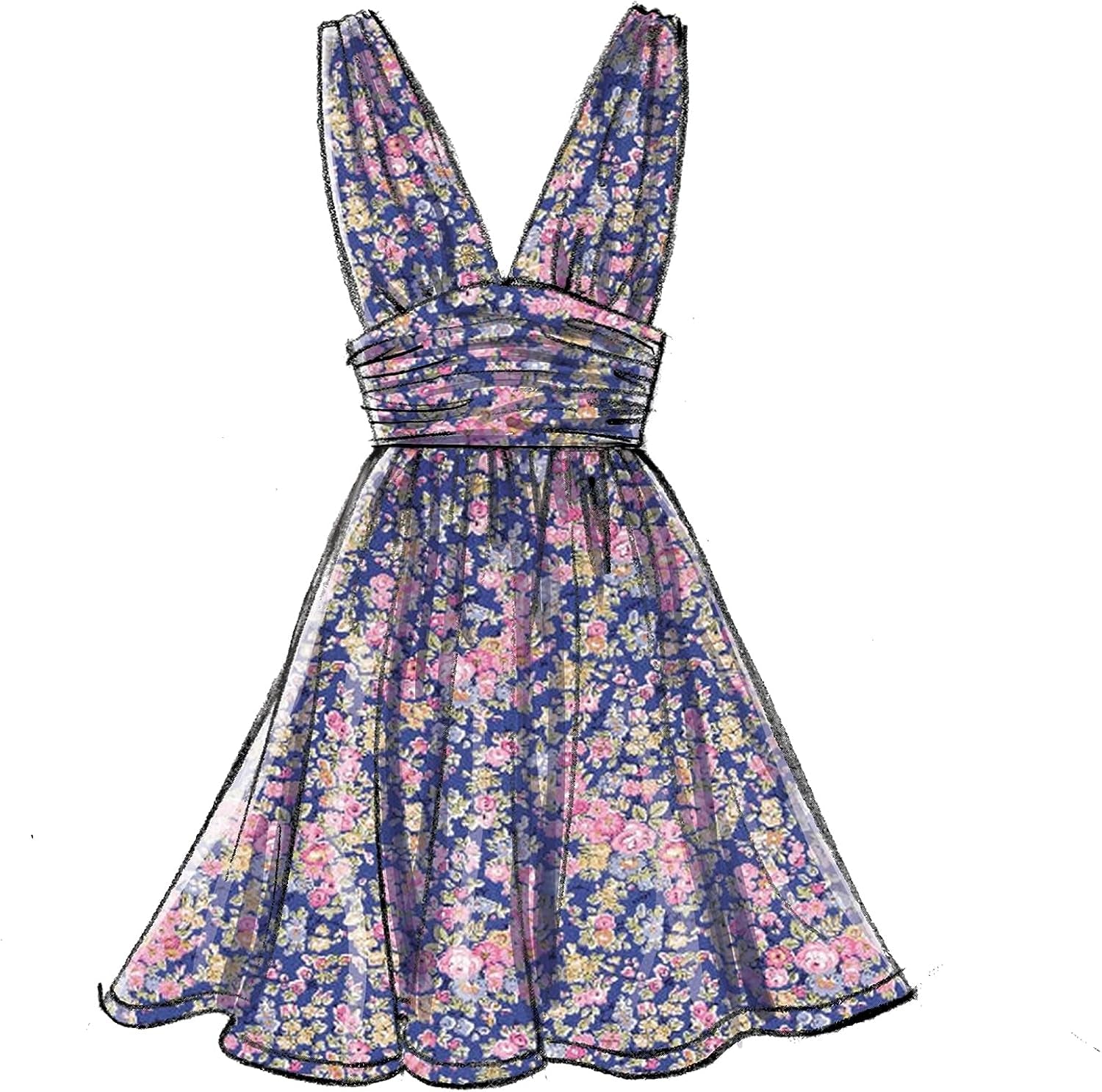 Pattern Women'S Fully Lined Evening and Cocktail Dress, Sizes 6-14 Sewing Pattern