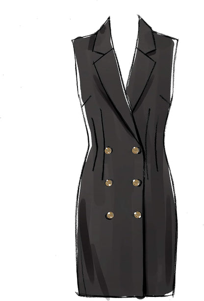 Pattern Company 'S Women'S Long Sleeve and Sleeveless Dress Sewing Patterns, Sizes 6-14