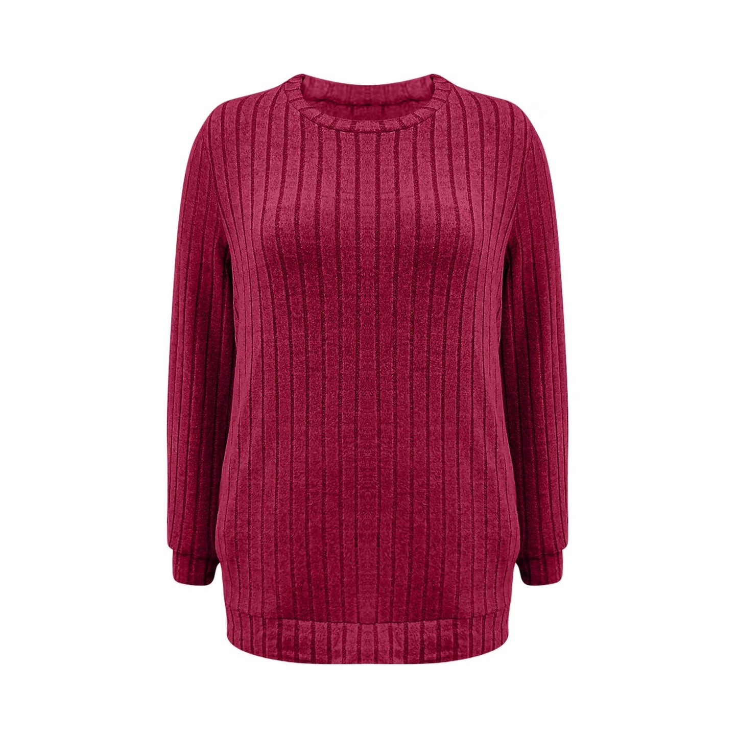 Women Long Sleeve Shirts Loose Fit Crew Neck Tunic Tops Dressy Casual Fall Blouse Winter Sweaters with Pockets Orders Placed by Me