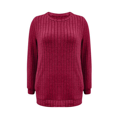 Women Long Sleeve Shirts Loose Fit Crew Neck Tunic Tops Dressy Casual Fall Blouse Winter Sweaters with Pockets Orders Placed by Me