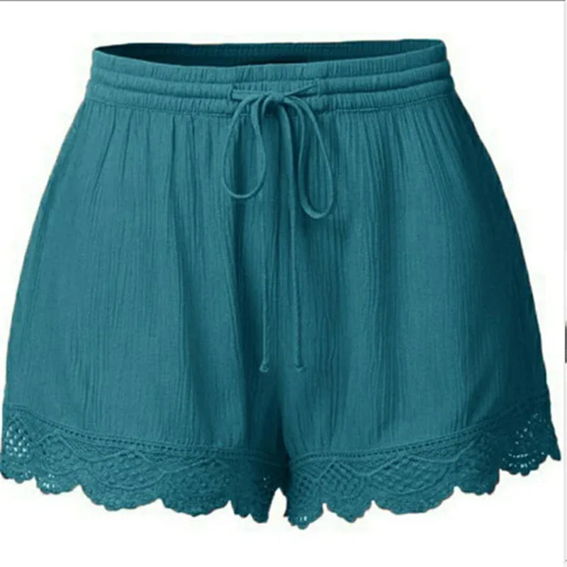Shorts Women Summer Explosion Elastick Ling Ventilate Solid Color Lace Female Shorts for Woman'S Clothing Cheap Clothes YRW6936