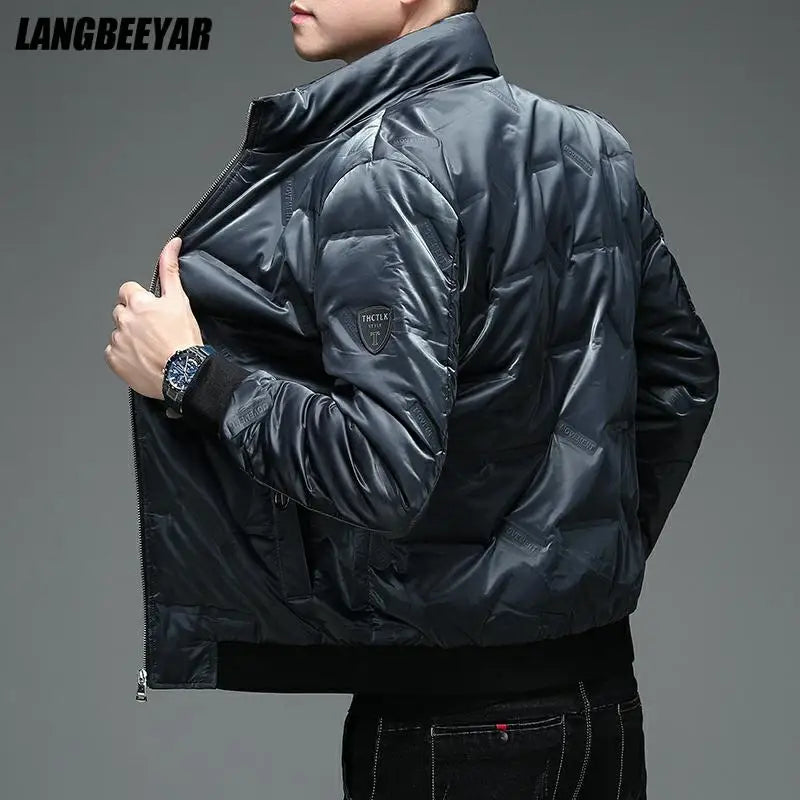 Winter Designer Brand Casual Fashion Streetwear White Duck down Jacket Mens Wenter Windbreaker Puffer Coats Mens Clothes 2025