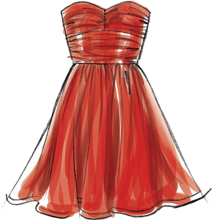 Pattern Women'S Fully Lined Evening and Cocktail Dress, Sizes 6-14 Sewing Pattern