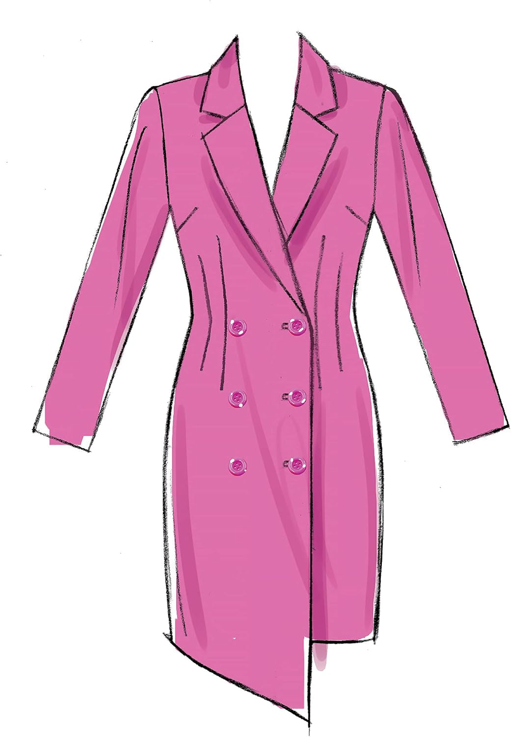 Pattern Company 'S Women'S Long Sleeve and Sleeveless Dress Sewing Patterns, Sizes 6-14