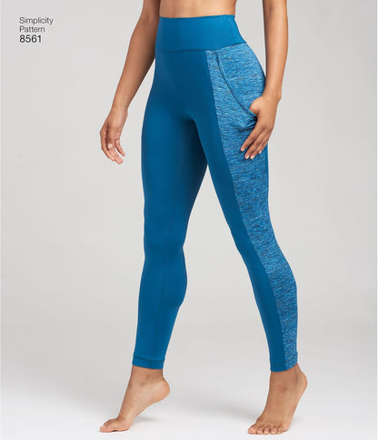 US8561BB Women'S Knit Legging Sewing Patterns, Sizes 1X-5X