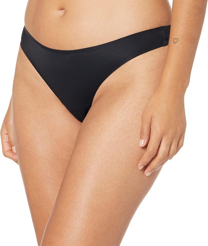 Women'S Seamless Breathable Thong Underwear, Bonded Stretch, Pack of 4