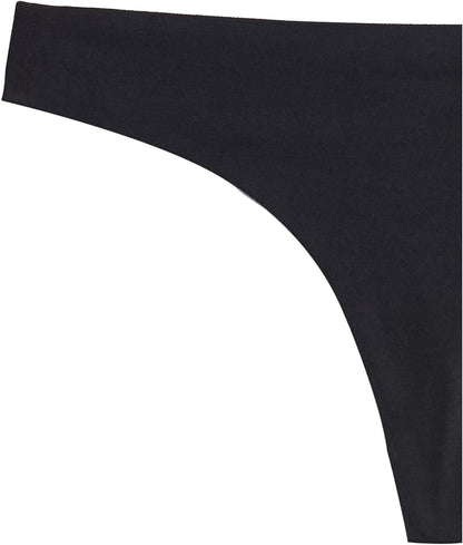 Women'S Seamless Breathable Thong Underwear, Bonded Stretch, Pack of 4