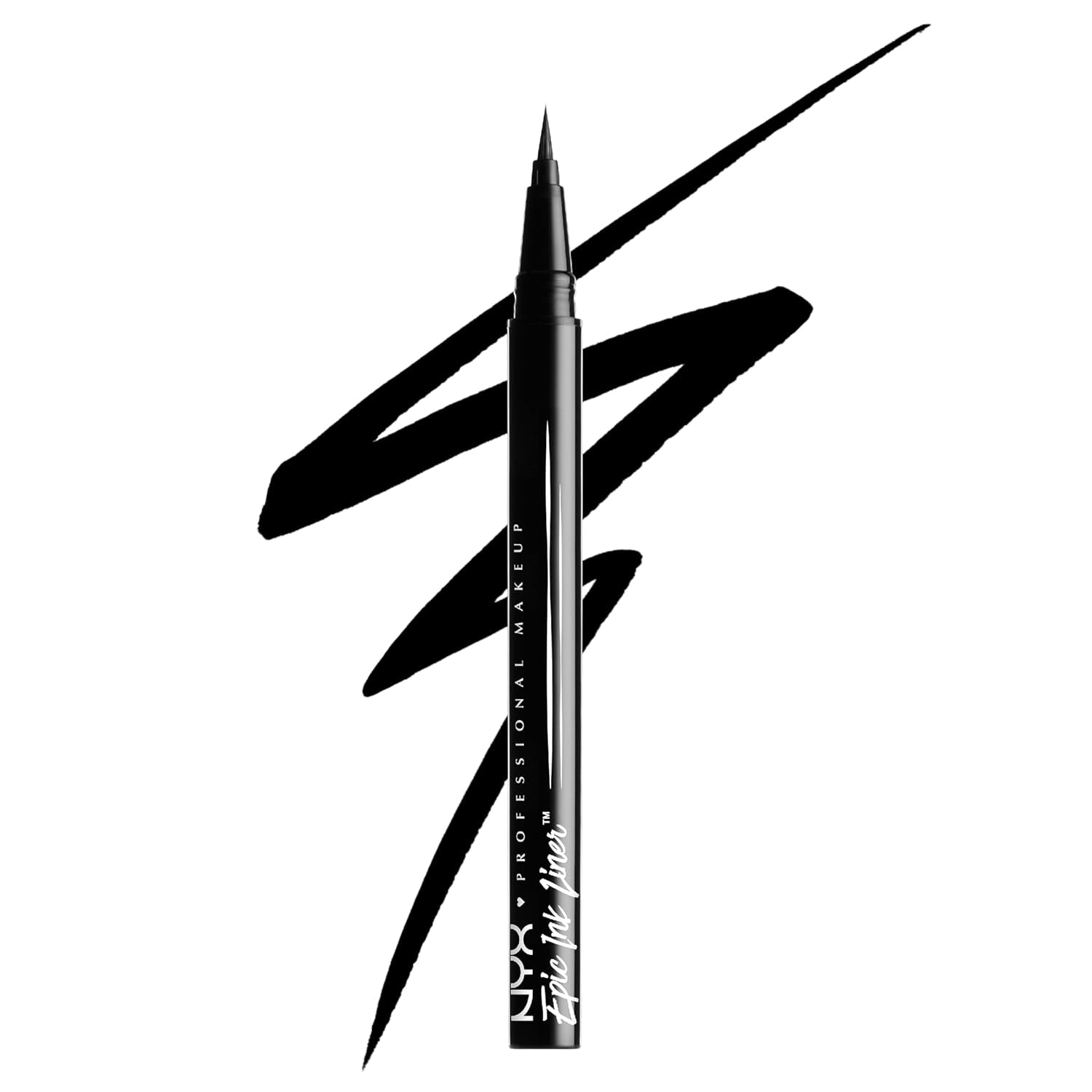 PROFESSIONAL MAKEUP Epic Ink Liner, Waterproof Liquid Eyeliner - Black, Vegan Formula